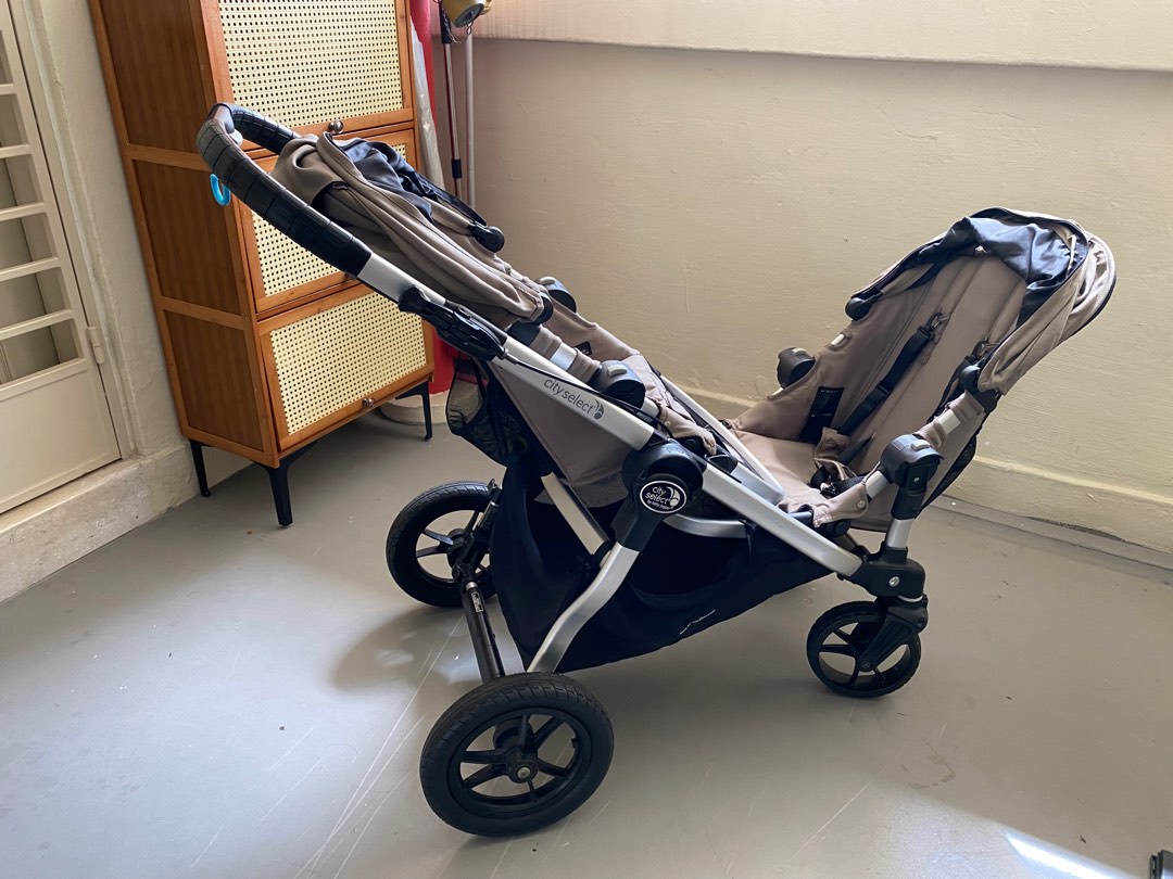 City select top double stroller recline