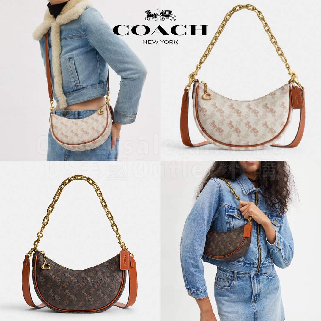 ★Coach★ Mira Shoulder Bag Horse and Carriage CM584 B4TXN COACH Mira CM584 Shoulder Bag With Horse And Carriage Print
