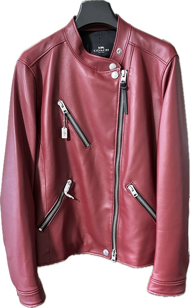 Coach Leather Jacket Women s Fashion Coats Jackets and Outerwear on Carousell