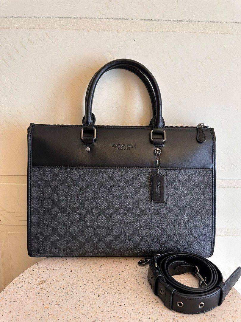 Coach men business briefcase, Men's Fashion, Bags, Briefcases on