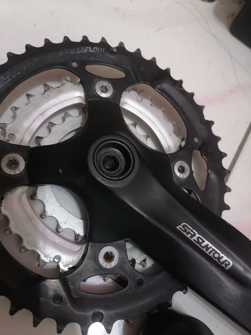 CRANKSET SR SUNTOUR XCM 3 9 SPEED 44 32 22T Sports Equipment