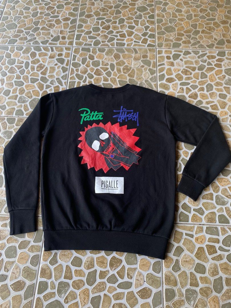 Crewneck stussy x patta x pigalle