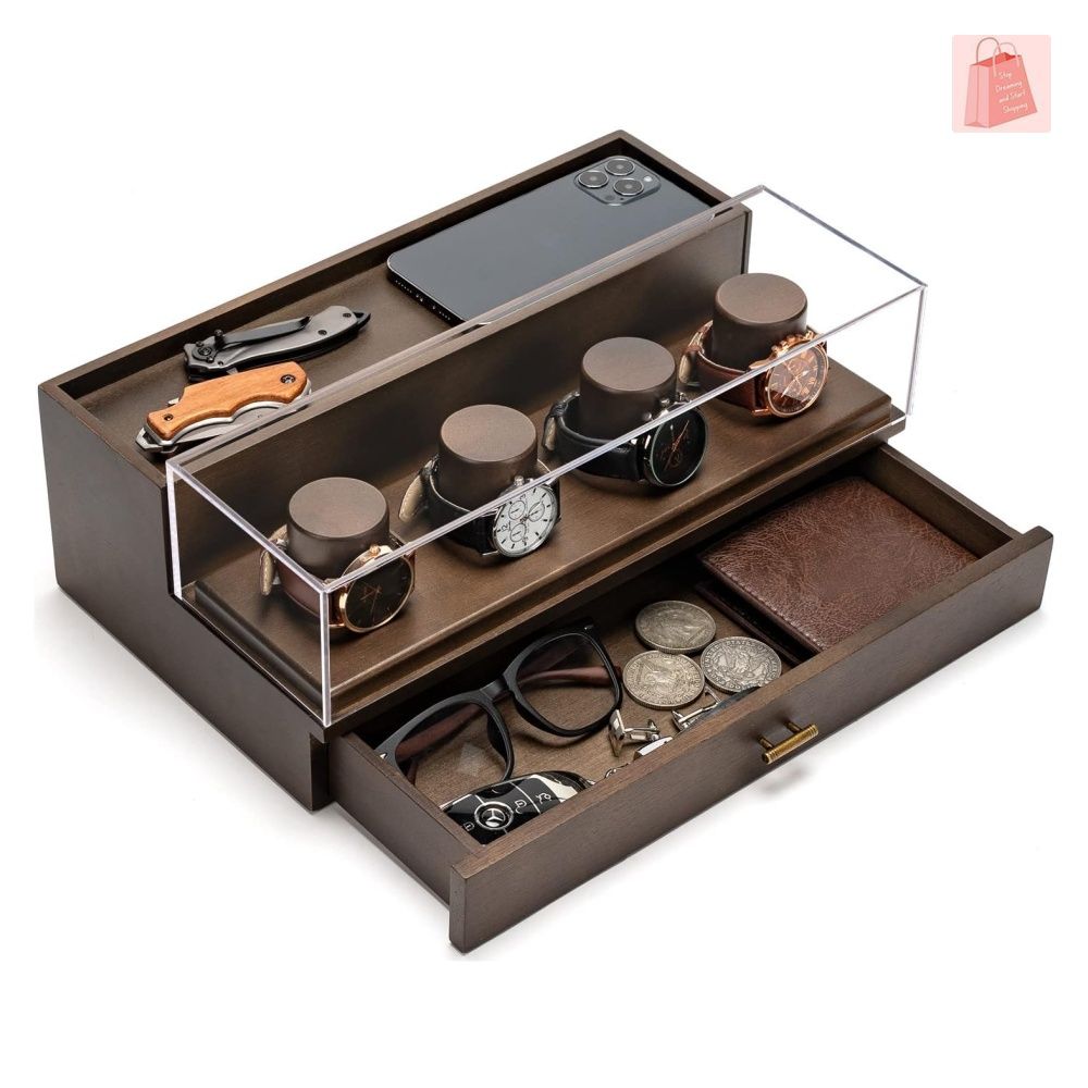 Mens large watch discount box