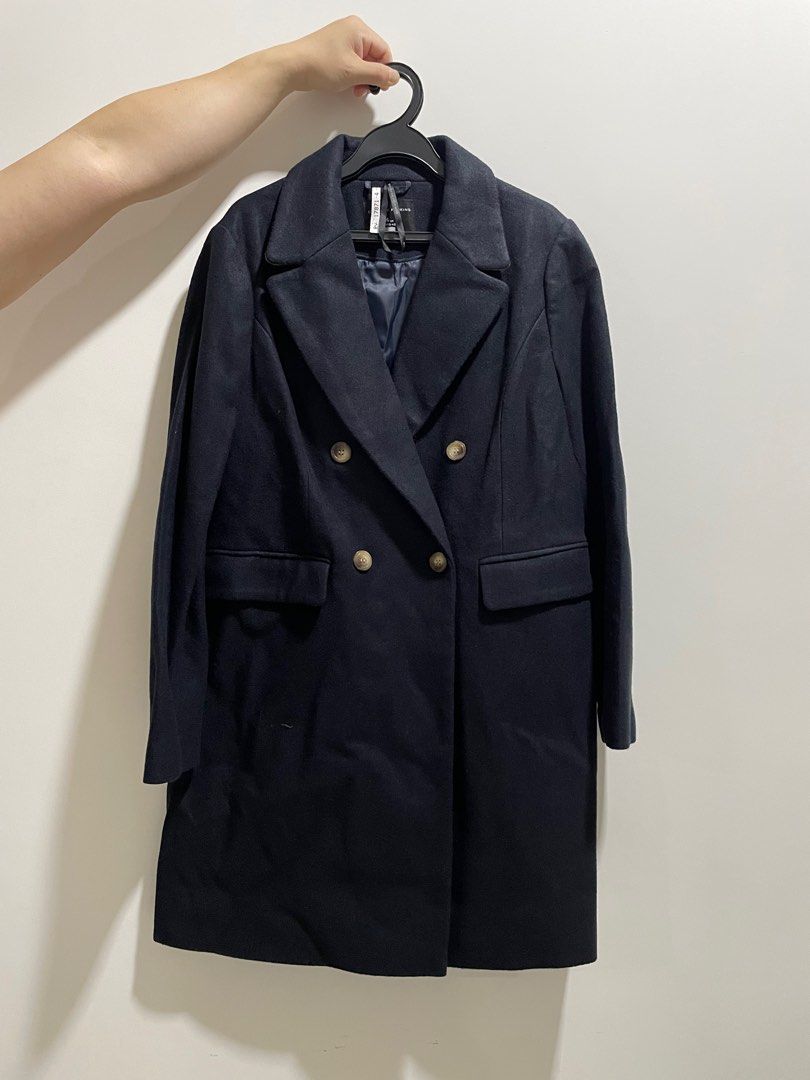 Dorothy Perkins Coat in Dark Navy Women s Fashion Coats Jackets and Outerwear on Carousell