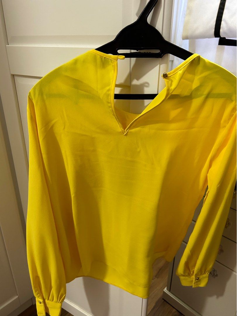 Dorothy perkins yellow blouse hotsell