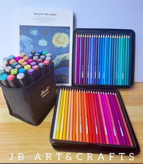 DRAWING SET (Alcohol marker, colored pencil and sketch pad)