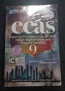 ECAS English Communication Arts and Skills through Anglo-American and Philippine Literatures 9 - Grade 9 books