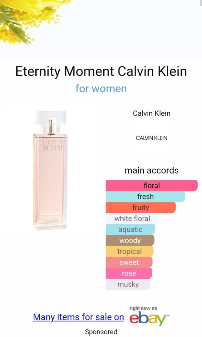 Eternity Moment Tester Calvin Klein Ladies Eternity Moment EDP Oz