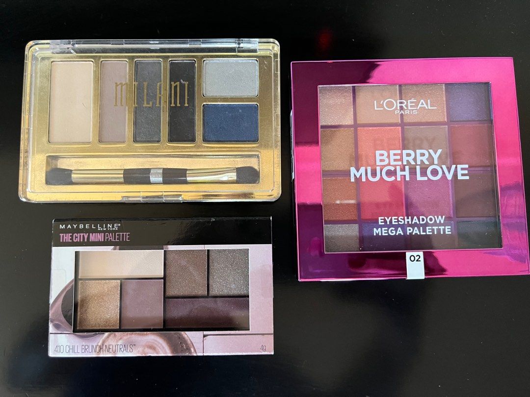 Eyeshadow palette Set of 3 (Category: Makeup) located in Marikina City. Submitted by jyzsy (Listing ID 1289769511, Image 1). Description: .