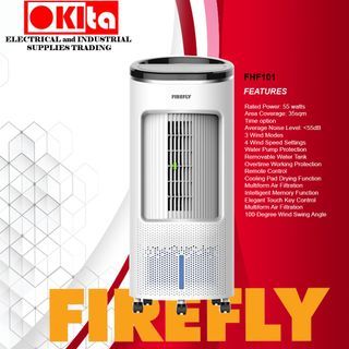 FHF101 FIREFLY PORTABLE AIR COOLER/ 3 WIND MODES/MULTIFORM AIR FILTRATION