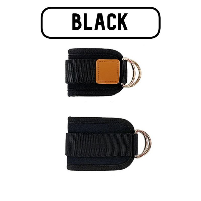 Fitness Leg Training Ankle Straps Padded Double D Ring Buckle for