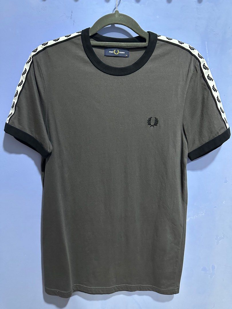 Fred perry camiseta taped retro ringer deals