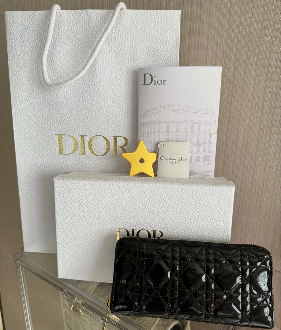 Full Set Excellent Condition Dior Long Wallet with SG Ion Orchard Receipt