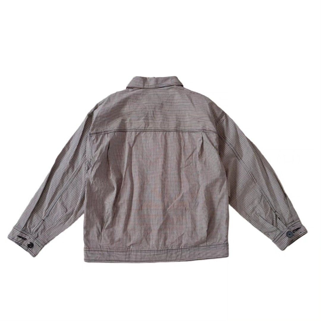 GU Check Jacket (Category: Coats, Jackets and Outerwear) located in Quezon City. Submitted by steeldesign (Listing ID 1289831938, Image 2). Description: Condition 9/10 repair button see pic Color rate 9.5/10 g Width 21.5 Length 25.5 Sleeve 21 Reason for Selling: Too big for me. Reference Height: 160cm and 58-60kg.