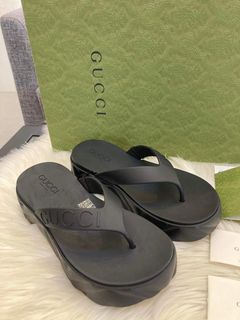 Gucci Flatform Thong Sandals - 6/7