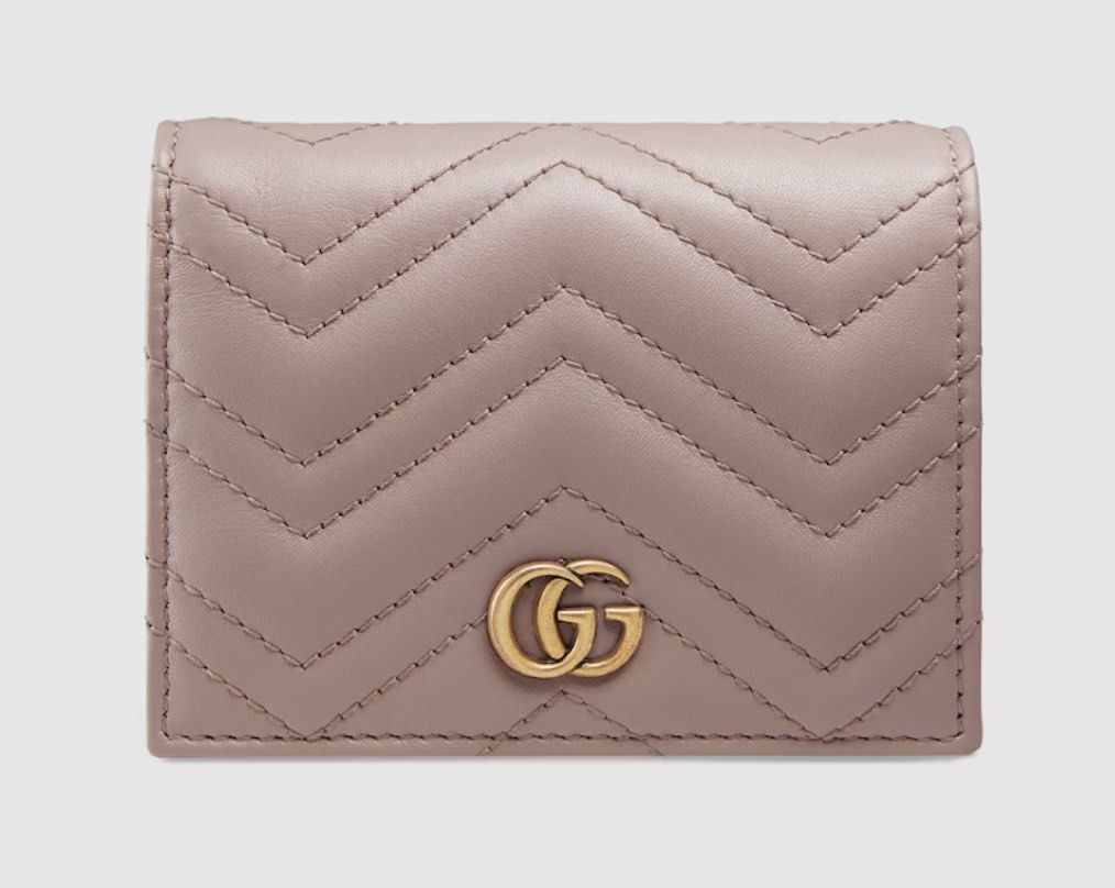 GUCCI GG MARMONT CARD CASE WALLET, Luxury, Bags Wallets on Carousell