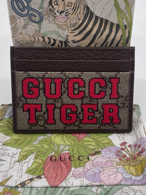 Gucci Tiger Card Holder Luxury Bags Wallets on Carousell