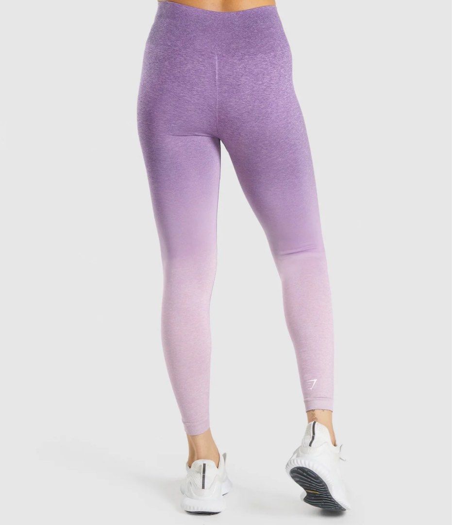 Gymshark ombré seamless leggings - purple, Women's Fashion, Activewear on  Carousell