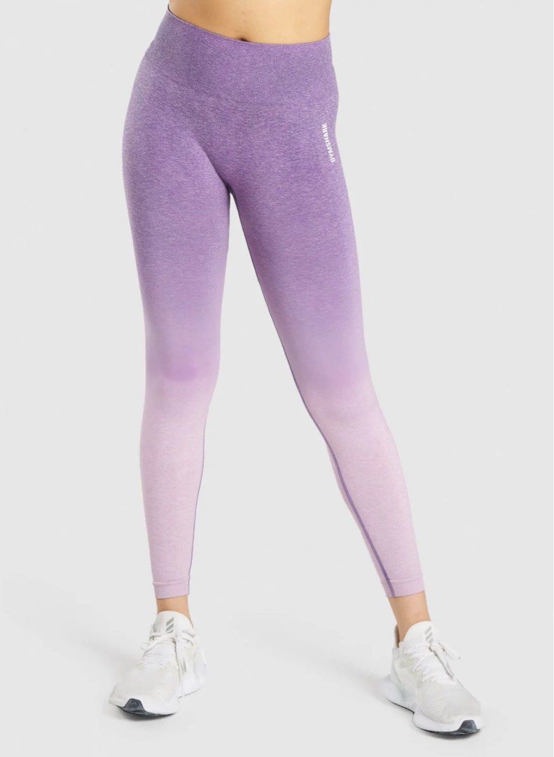 Gymshark ombré seamless leggings - purple, Women's Fashion, Activewear on  Carousell