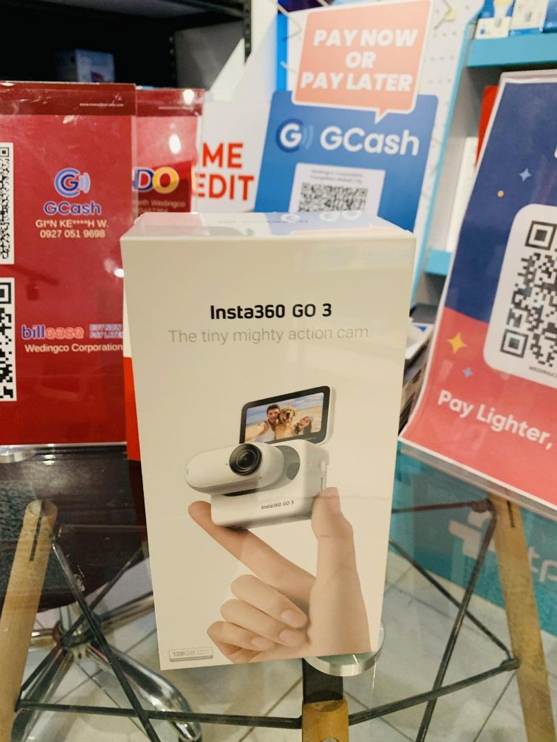 Insta360 GO 3 Tiny Mighty Action Camera 128GB White (Category: Video Cameras) located in Makati City. Submitted by techubstoreandaccessories (Listing ID 1289826749, Image 3). Description: Insta360 GO 3 Tiny Mighty Action Camera 128GB White Ready for Pick-Up / Same Day Delivery Via Lalamove‼️ DETAILS: ✅ Actual Picture Posted. ✅BRAND NEW, SEALED, & ORIGINAL. ✅7 Days Replacement for Factory Defects and 1year Limited Warranty. (Terms and conditions a