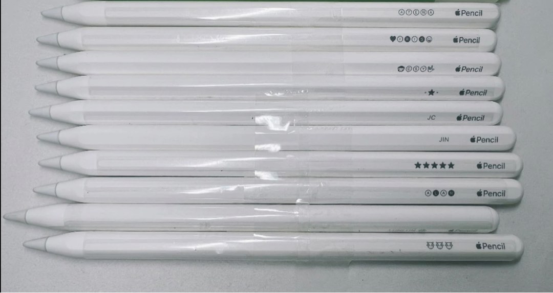 Apple Pencil 第二代觸控筆-刻字蘋果原廠已過保, 手機及配件, 電子周邊配件及產品, 其他電子周邊配件及產品在旋轉拍賣