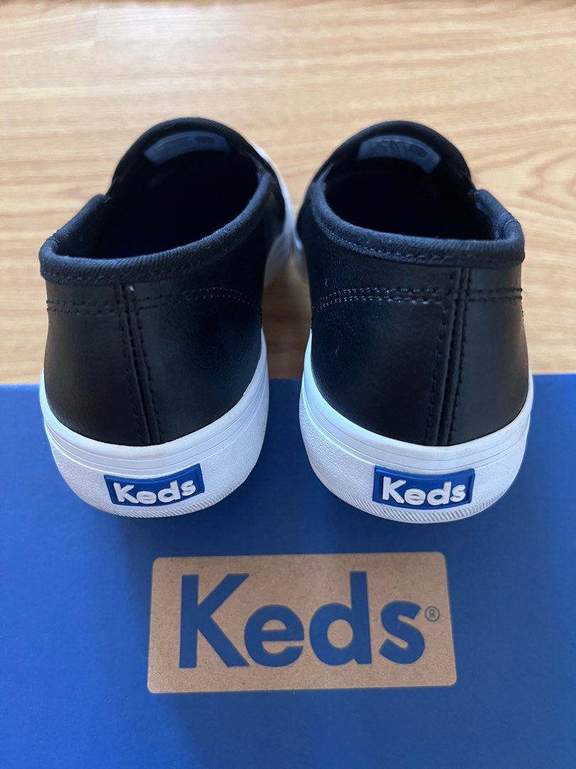Keds Double Decker Leather Black (Size USA 9) (Category: Sneakers) located in Pasig City. Submitted by chi_r (Listing ID 1289727282, Image 3). Description: Used 3x Brand New is Php3795.