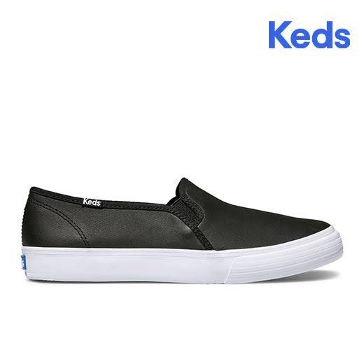 Keds Double Decker Leather Black (Size USA 9) (Category: Sneakers) located in Pasig City. Submitted by chi_r (Listing ID 1289727282, Image 1). Description: Used 3x Brand New is Php3795.