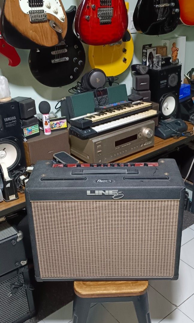 Line 6 flextone duo 2x10 guitar amplifier (Category: Musical Instruments) located in Paranaque City. Submitted by yourhonorvoy (Listing ID 1289748603, Image 2). Description: 02-26-24 Line 6 flextone duo guitar amp 17k only Unit only 100 volts(without transformer) 👍Walang issue sa tunog,lahat gumagama ng maayos 👍Payment thru cash, bank transfer, gcash or in any remittance center 🚚We do shipping👍via lalamove,speedy, toktok and grab ✈️🚢🚆We als
