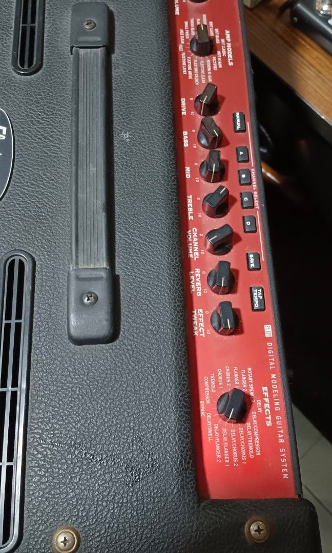 Line 6 flextone duo 2x10 guitar amplifier (Category: Musical Instruments) located in Paranaque City. Submitted by yourhonorvoy (Listing ID 1289748603, Image 3). Description: 02-26-24 Line 6 flextone duo guitar amp 17k only Unit only 100 volts(without transformer) 👍Walang issue sa tunog,lahat gumagama ng maayos 👍Payment thru cash, bank transfer, gcash or in any remittance center 🚚We do shipping👍via lalamove,speedy, toktok and grab ✈️🚢🚆We als