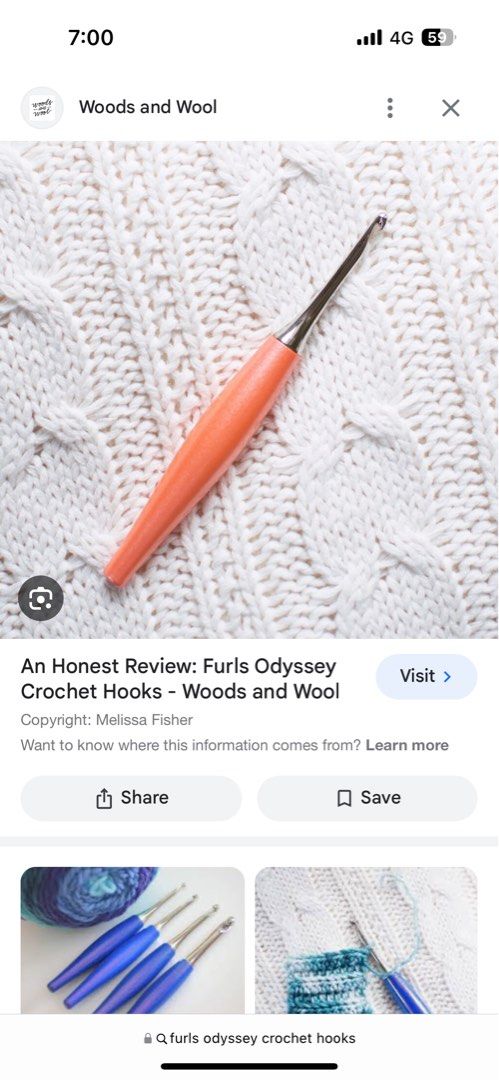 Looking for furls odyssey crochet hook size B 2.25mm, Hobbies & Toys,  Stationery & Craft, Craft Supplies & Tools on Carousell