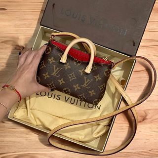 Louis  Vuitton Nano Pallas Monogram Ceri shoulder tote bag