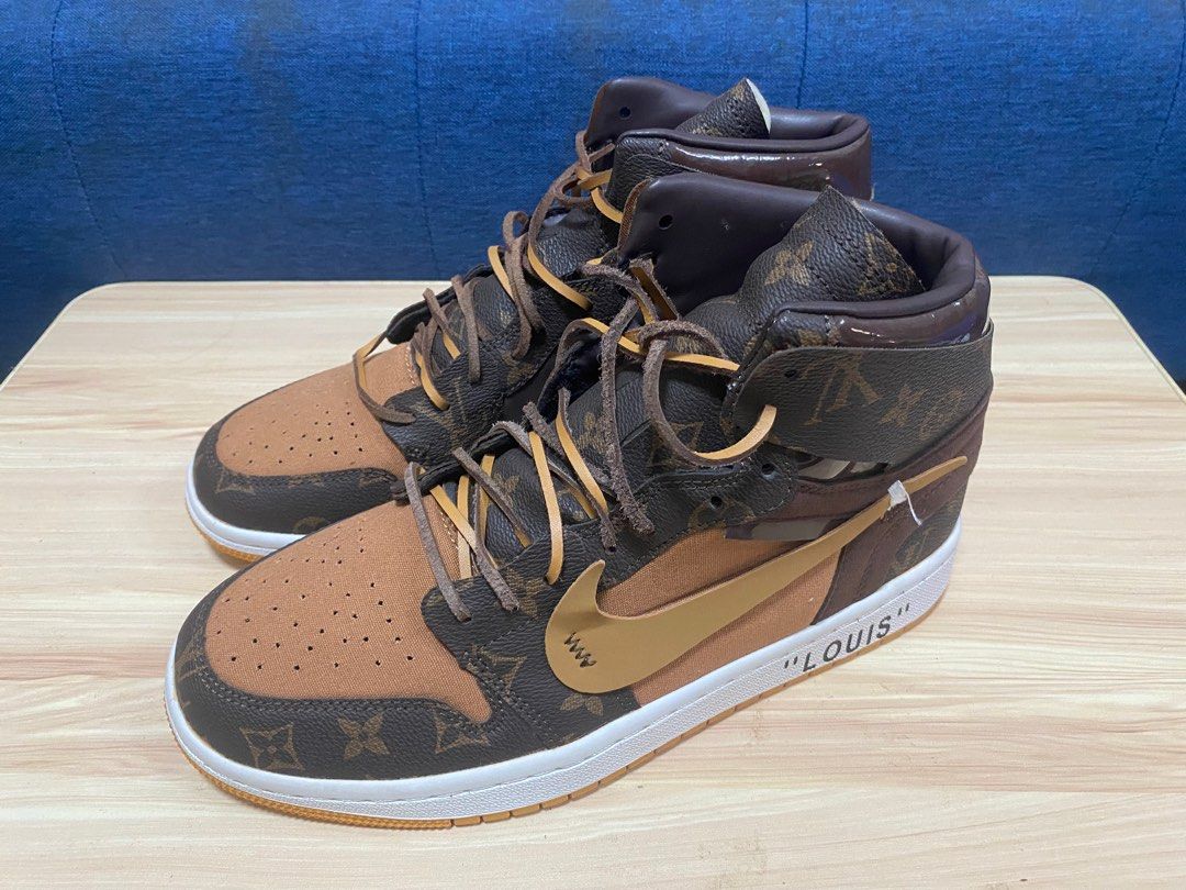 Nike air jordan 1 x off 2025 white x louis vuitton