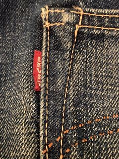 True vintage 60s Levi's 502 big E zipper scovill button 16, Men's Fashion,  Bottoms, Jeans on Carousell