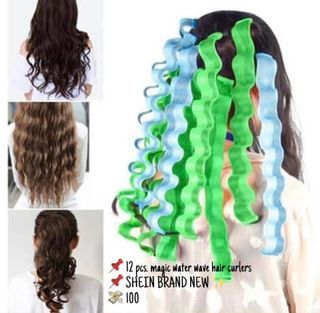 magic water wave hair curlers (12 pcs)