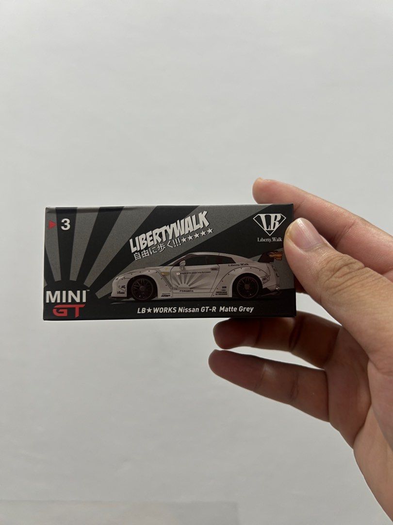 MINI GT #3 LB WORKS Nissan GT-R Matte Grey, Hobbies & Toys