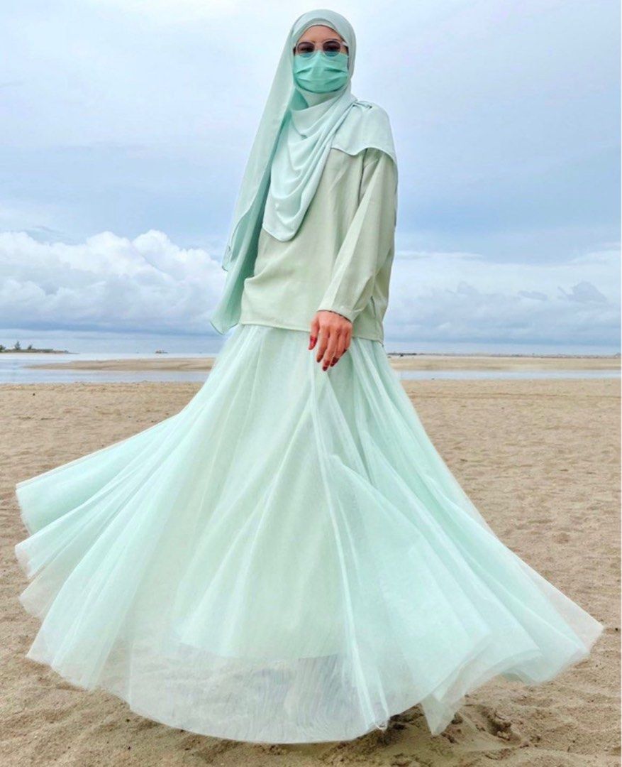 Mint Green Tutu Skirt Princess Kembang Women s Fashion Bottoms Skirts on Carousell