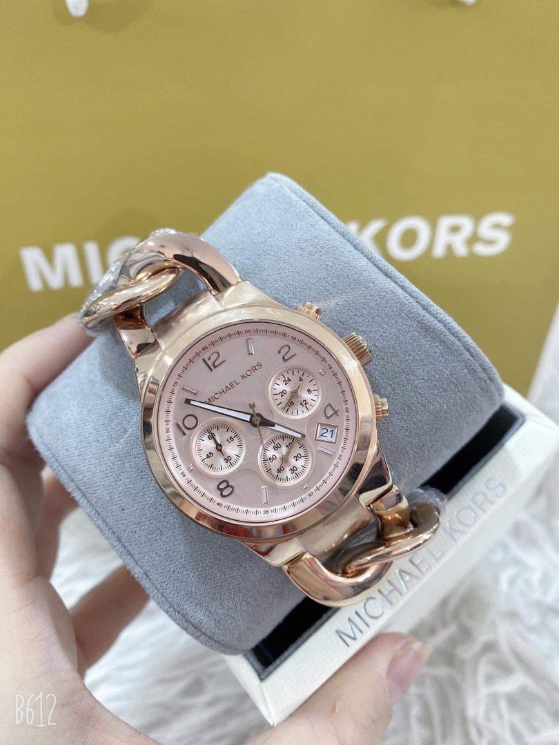 MK TWISTED ROSEGOLD DIAL AUTHENTIC WATCH
