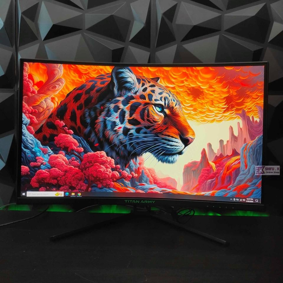 TITAN ARMY 27 inch 1500R curved gaming monitor 240Hz LED video game display  A-Sync technology N27SH2