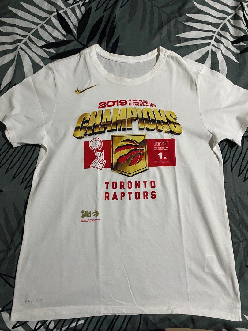 Nike Toronto Raptors T Shirt 2019 Finals Champs Locker Room Mens Men s Fashion Activewear on Carousell
