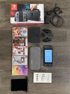 Nintendo Switch V1 (complete accessories+games) lady owned
