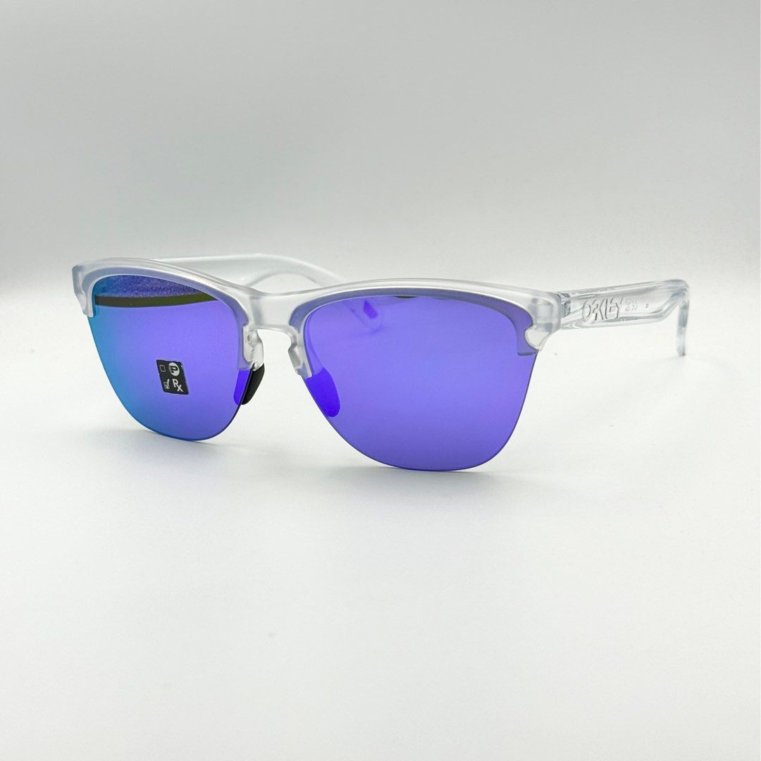 Oakley Frogskins Lite Matte Clear with Violet Iridium Men s
