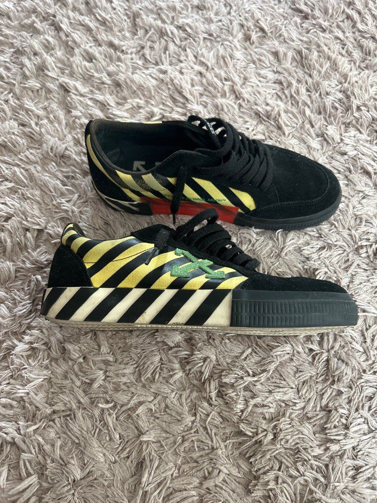 Off white vulc low black yellow green discount