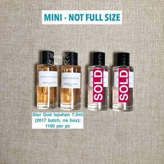(PER PIECE) Mini Perfume (no box) - Dior Oud Ispahan 7.5ml (2017 batch) (DAB/NOT SPRAY)