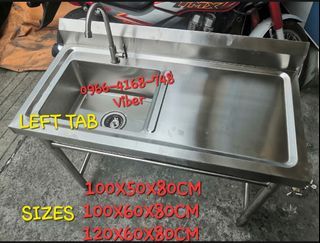 ♦️PORTABLE SINK/ASSEMBLE TYPE/DETACHABLE STAND/MADE IN HIGH GRADE  304  STAINLESS/BRAND NEW/IN STOCK/READY TO DELIVERY (CASH ON DELIVERY WITH IN METRO MANILA/MANY AVAILABLE SIZES AND STOCKS