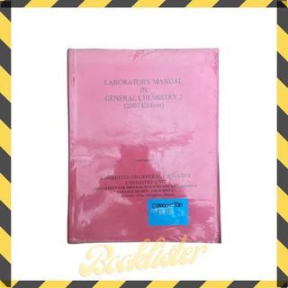 [PRELOVED] Laboratory Manual in General Chemistry 2 (2007 Edition)