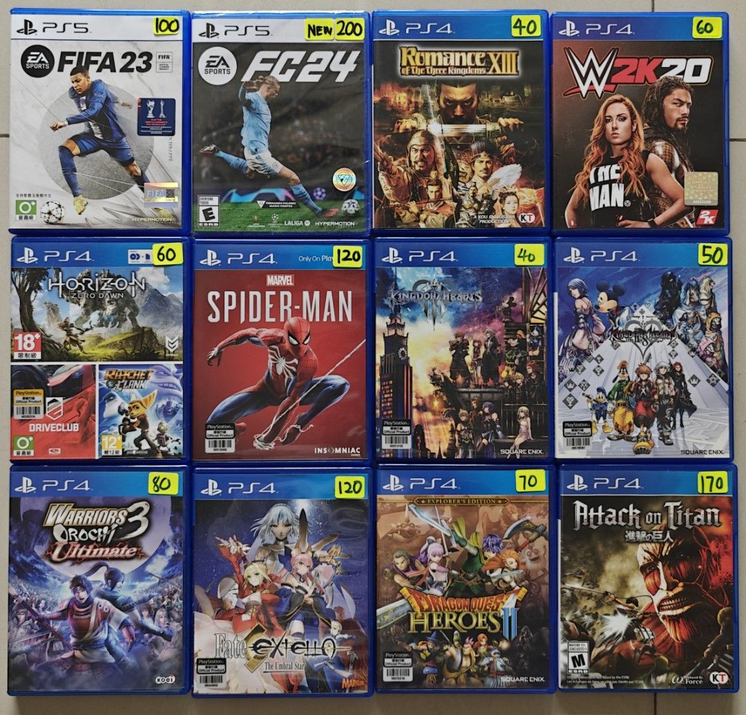 2nd hand ps4 deals games