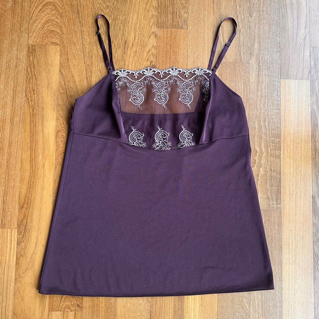 Purple Y2K Cami, Women's Fashion, Tops, Other Tops on Carousell