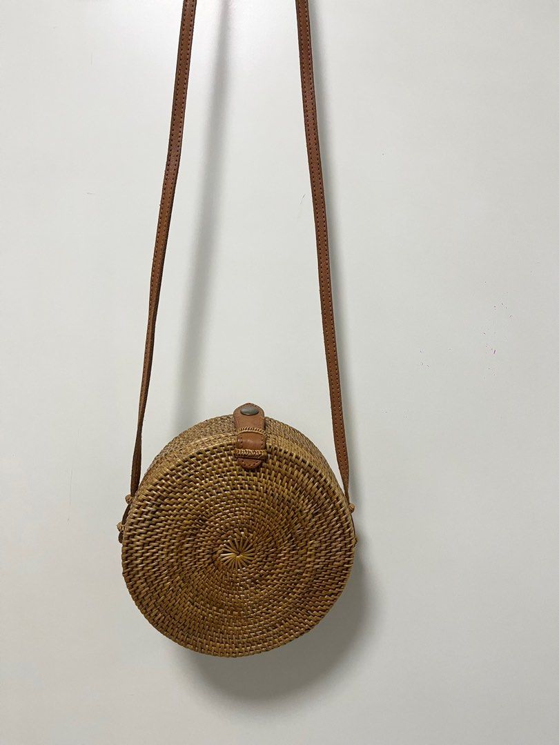Wicker round bag outlet