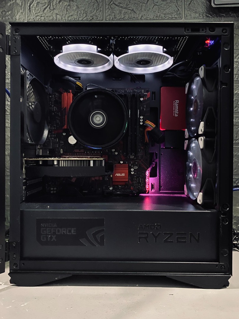 Gaming Pc Ryzen 5 2600 GTX 1050Ti 16GB HyperX Fury PC Unit