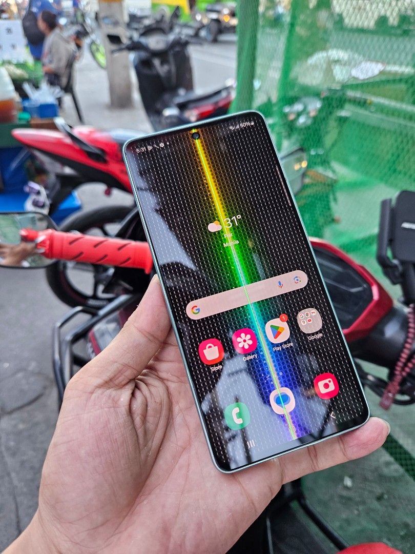 Samsung A73 (Category: Samsung) located in Quezon City. Submitted by mubrogadgets (Listing ID 1289783970, Image 1). Description: SAMSUNG A73 5G ₱ 6500 WE ACCEPT CASH ON DELIVERY VIA LBC IN ALL PART OF PHILLIPINES AND LALAMOVE FOR IN METRO MANILA rush selling 1 line issue only 👉super good for gaming and camera 👉high quality display 👉no amoled burn issue 👉super smooth sa gaming 👉pm me for more details 👉5g network connection👌🌐 PROCESSOR🎮 -R